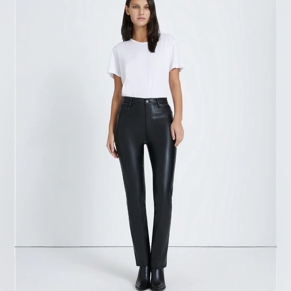 7 For All Mankind Faux Leather Slim Pant - Picture 10 of 14